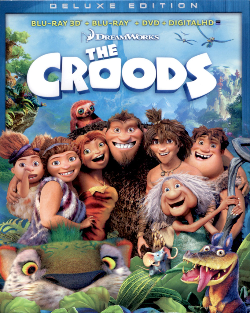 "The Croods" blu-ray cover.