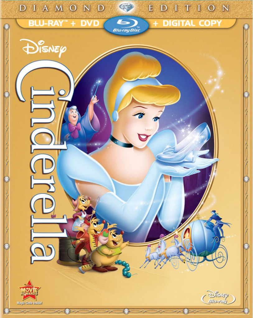 Diamond Edition Bluray cover of "Cinderella" from Walt Disney Animation.