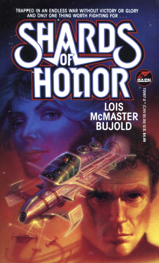 "Shards of Honor" by Lois McMaster Bujold.