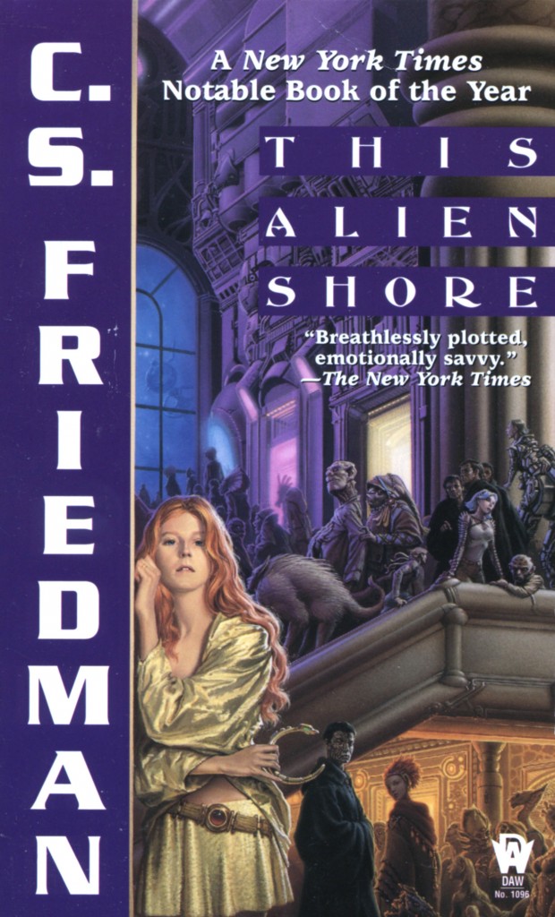"This Alien Shore" by C.S. Friedman.