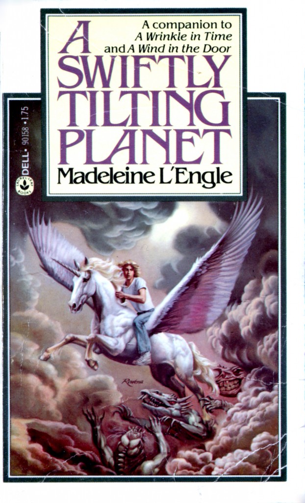 "A Swiftly Tilting Planet" by Madeleine L'Engle.
