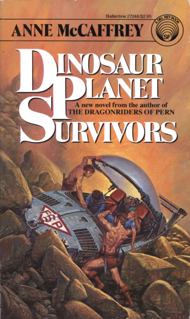 "Dinosaur Planet Survivors" by Anne McCaffrey.