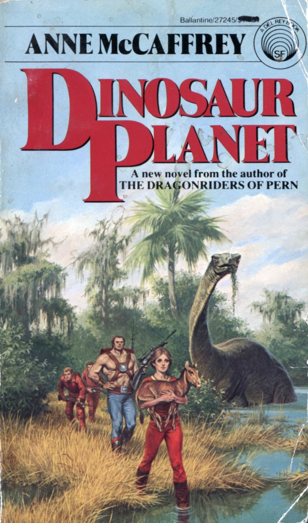 "Dinosaur Planet" by Anne McCaffrey.