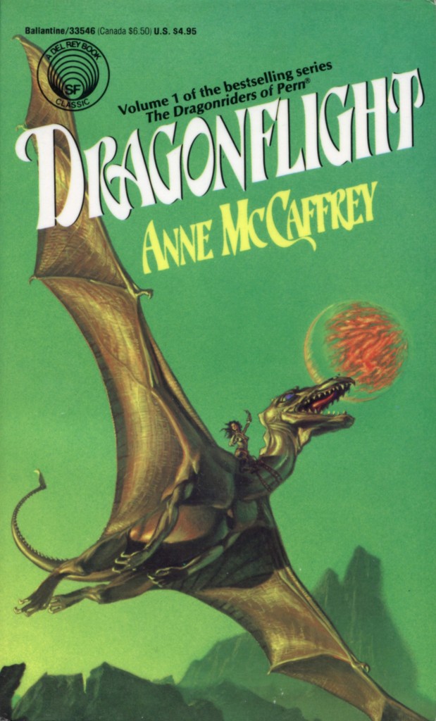 "Dragonflight" by Anne McCaffrey.