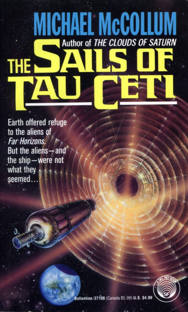 "The Sails of Tau Ceti" by Michael McCollum.