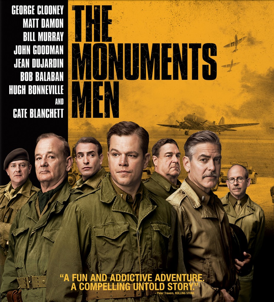 Cover of "The Monuments Men" Blu-ray.