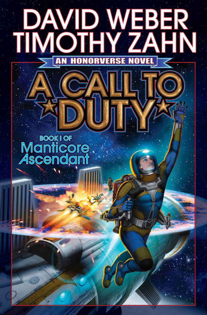"A Call to Duty" by David Weber and Timothy Zahn.