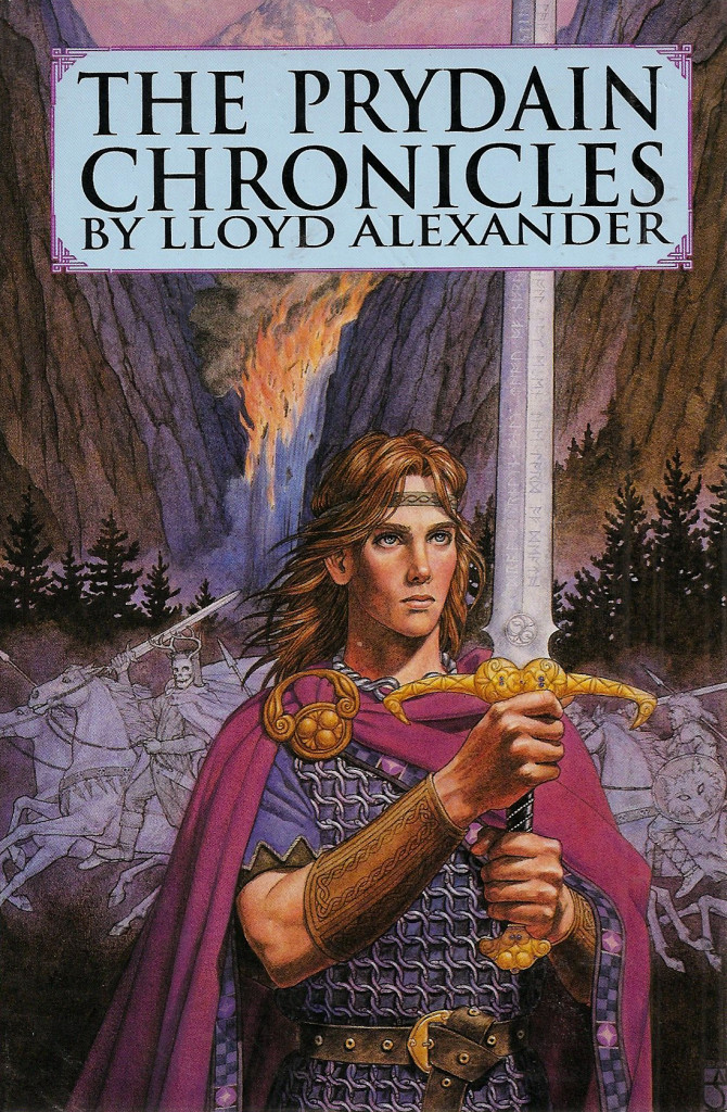 "The Prydain Chronicles" by Lloyd Alexander.